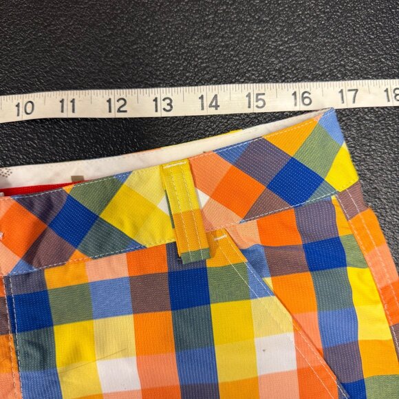 Puma Sport Lifestyle Plaid Golf Shorts Mens size 34 Checkered Retro Style Fowler - Picture 4 of 10